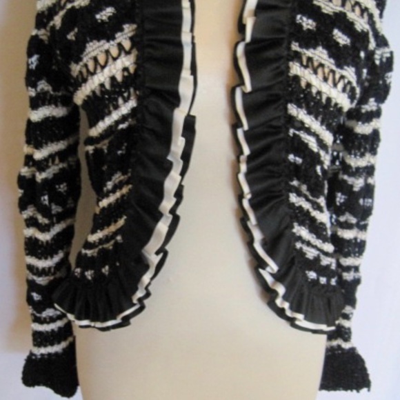 Vintage Lillie Rubin Crochet Open Cardigan - Picture 5 of 7